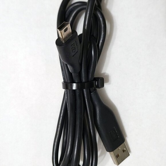 Black USB-A to Mini-B Cable Cord PS3 Controller Charger - Picture 1 of 1